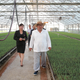 Kim tours a nursery in Kangwon Province.